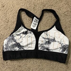 PINK Victoria's Secret Marble Print Sports Bra